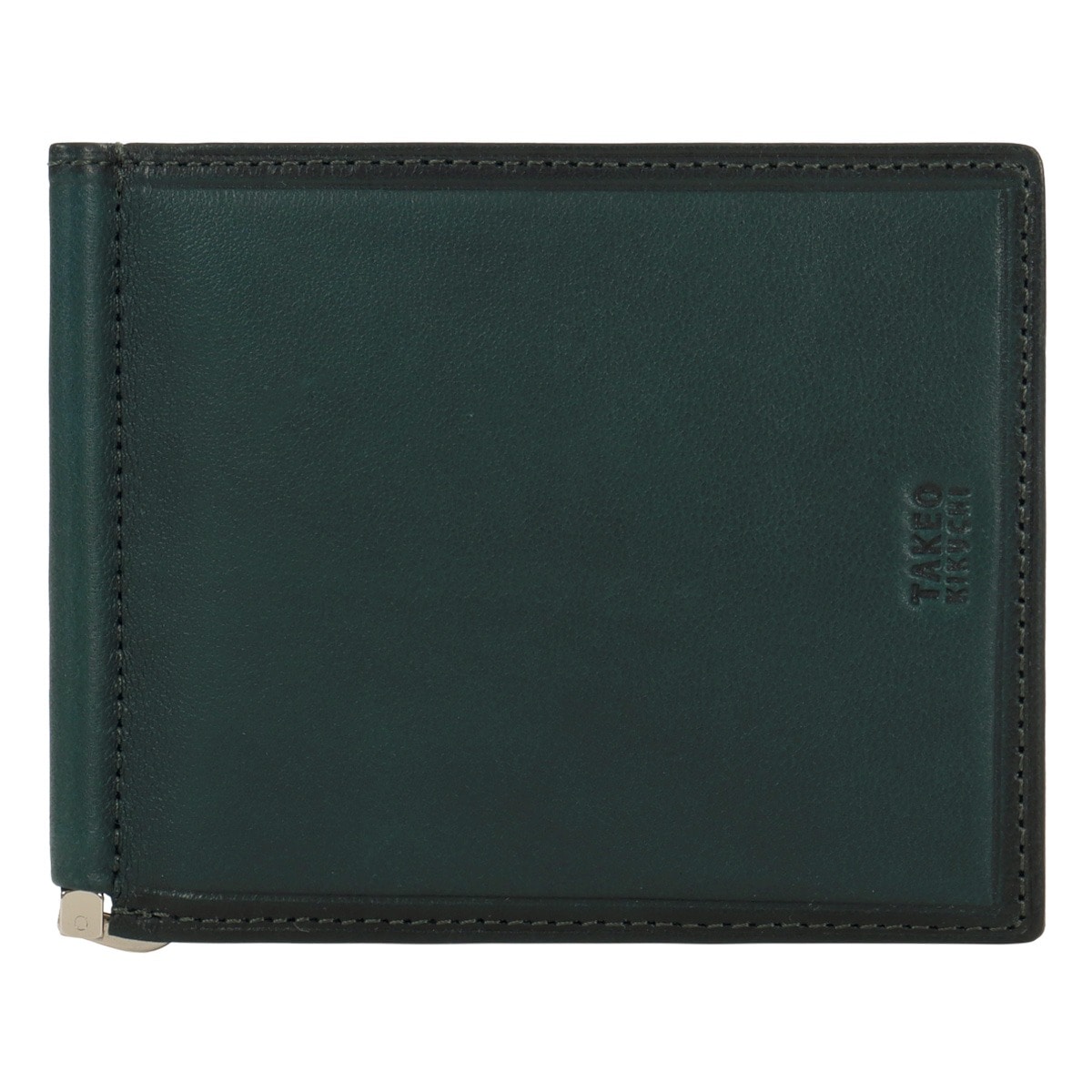 TAKEO KIKUCHI タケオ キクチ 札ばさみ メンズ 本革 マネークリップ キャッシュレス 財布 二つ折り 二つ折り財布 カードケース カード入れ 790603 クロードⅡ 羊革 レザー 薄型 シープスキン カジュアル ビジネス フォーマル 会社 出張 プレゼント ギフト グリーン
