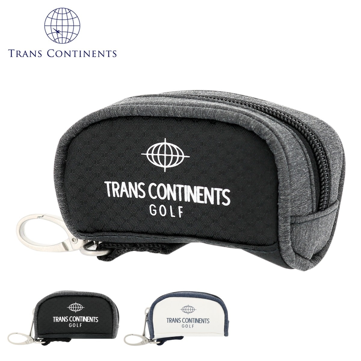 TRANS CONTINENTS トランスコンチネンツ ゴルフ ボールポーチ メンズ TOBP-910 ブラック