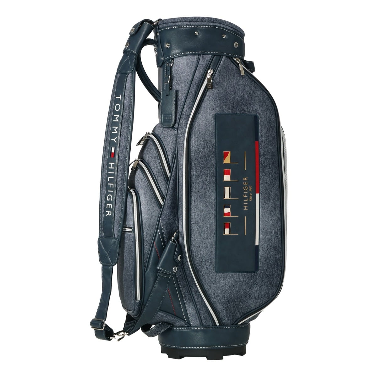 Tommy Hilfiger トミーヒルフィガー ゴルフ キャディバッグ シグネチャーワッペン THMG5SC1 ネイビー