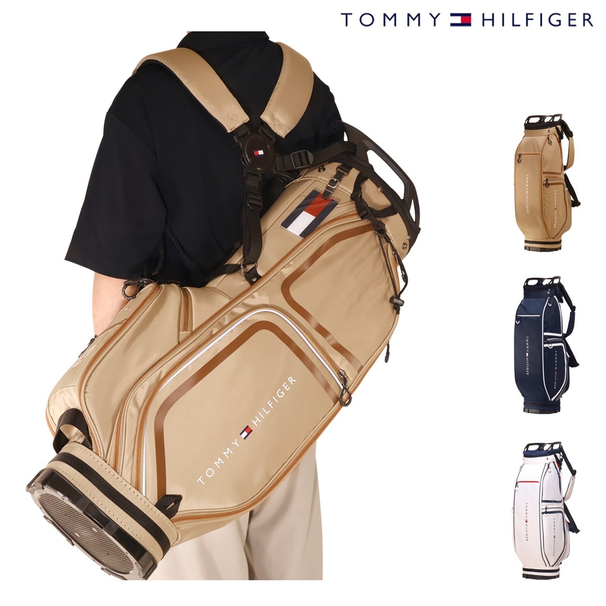 Tommy Hilfiger トミーヒルフィガー ゴルフ キャディバッグ カート型 5