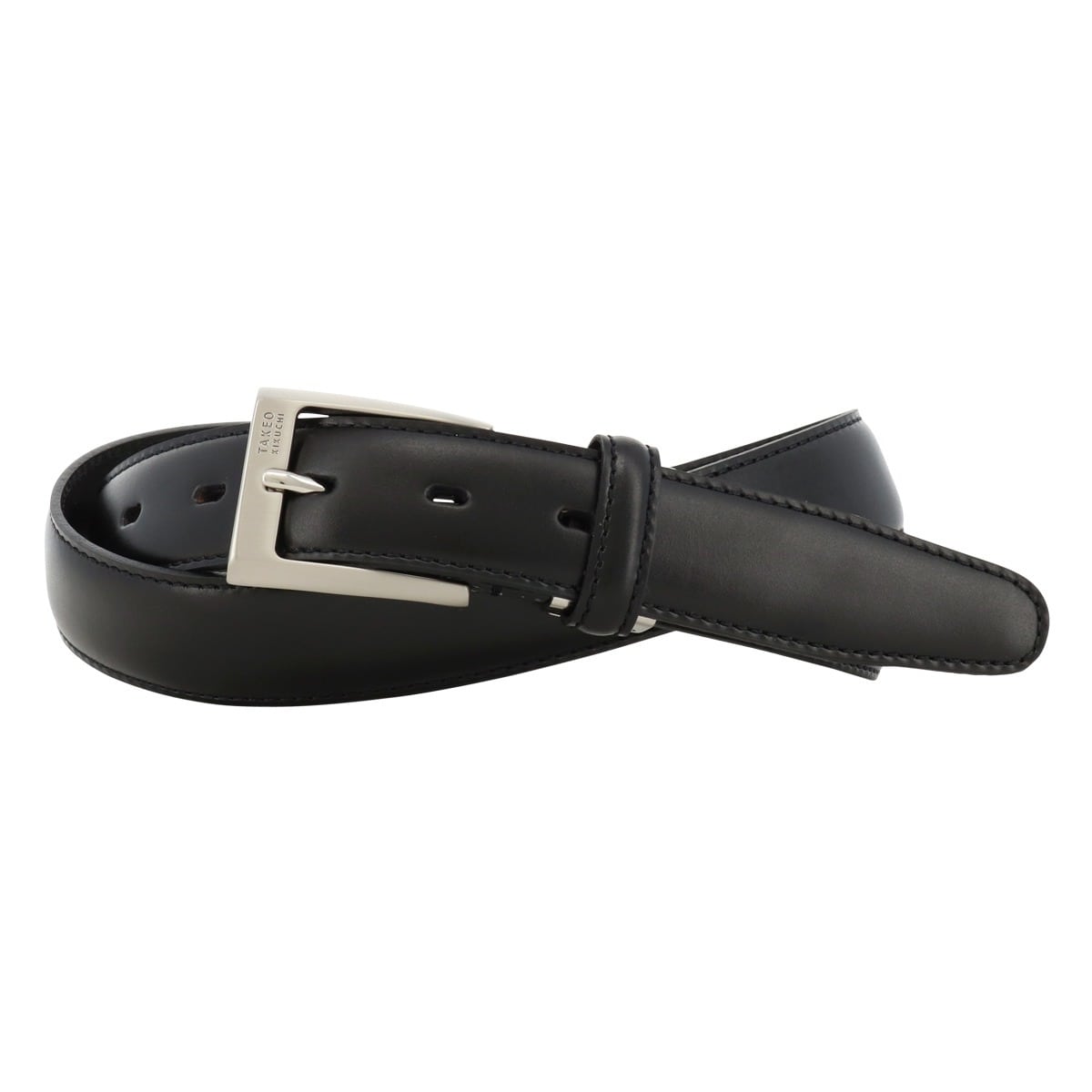 TAKEO KIKUCHI タケオ キクチ ベルト 本革 日本製 メンズ 5080123 ピンタイプ ビジネス カジュアル フォーマル 牛革 レザー ブラック
