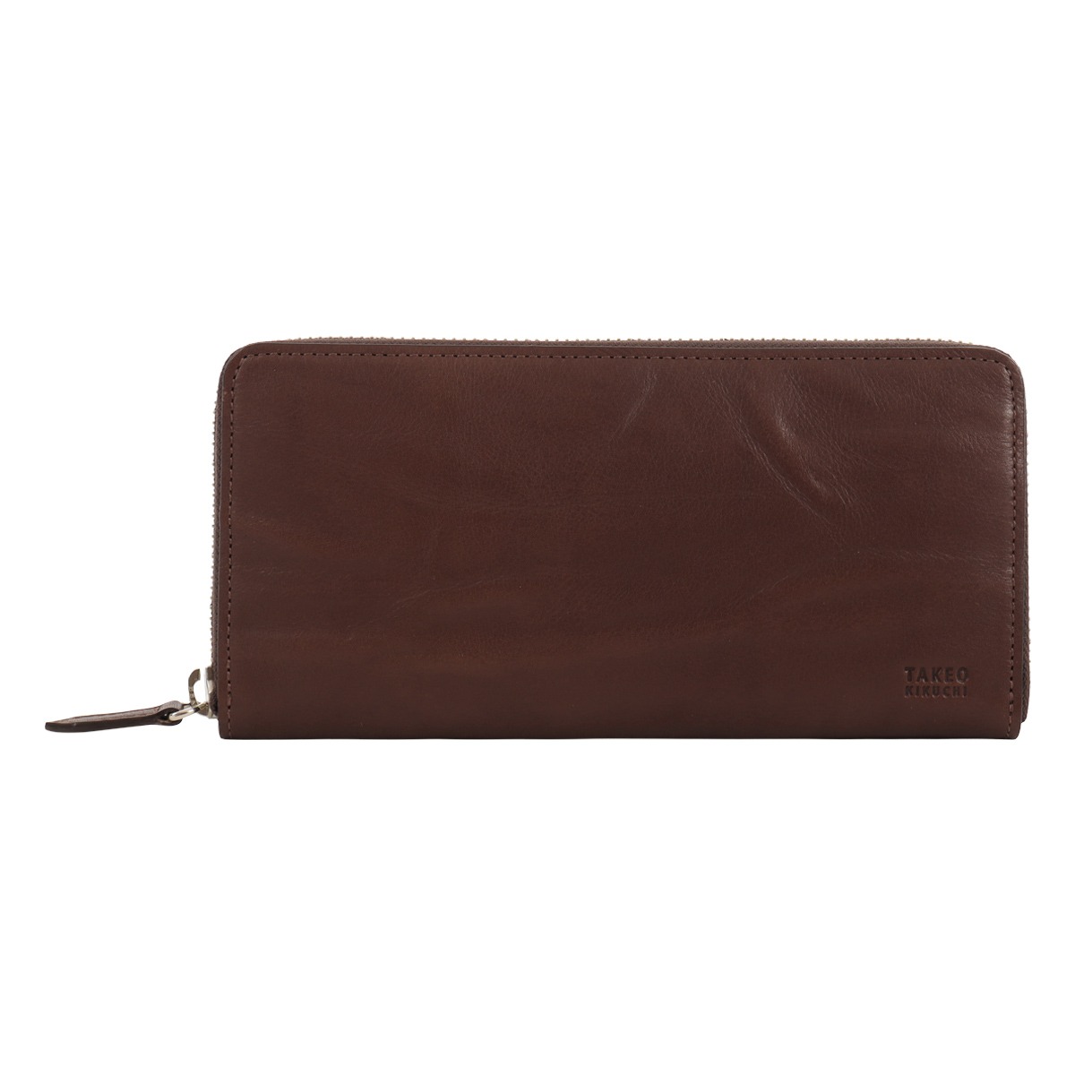 TAKEO KIKUCHI タケオ キクチ ラウンドファスナー長財布 本革 メンズ tkw-00311 スクイーズ チョコ