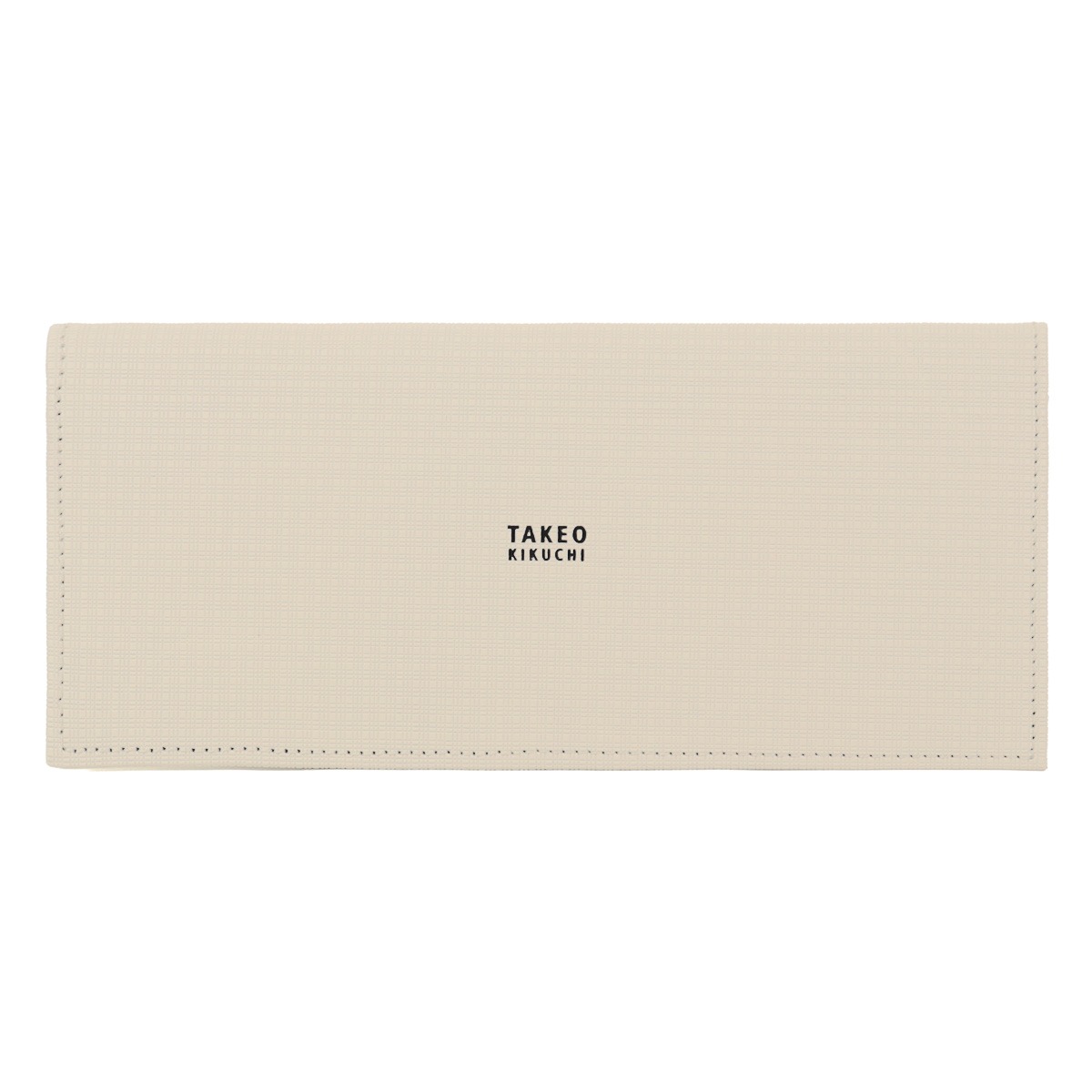 TAKEO KIKUCHI タケオ キクチ 渡りマチ長財布 本革 薄型軽量 メンズ 日本製 tkw-00511 トリプルエンボス シロ