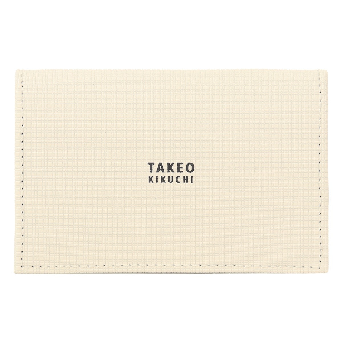 TAKEO KIKUCHI タケオ キクチ BOX小銭入れ 本革 薄型軽量 メンズ 日本製 tkw-00531 トリプルエンボス シロ