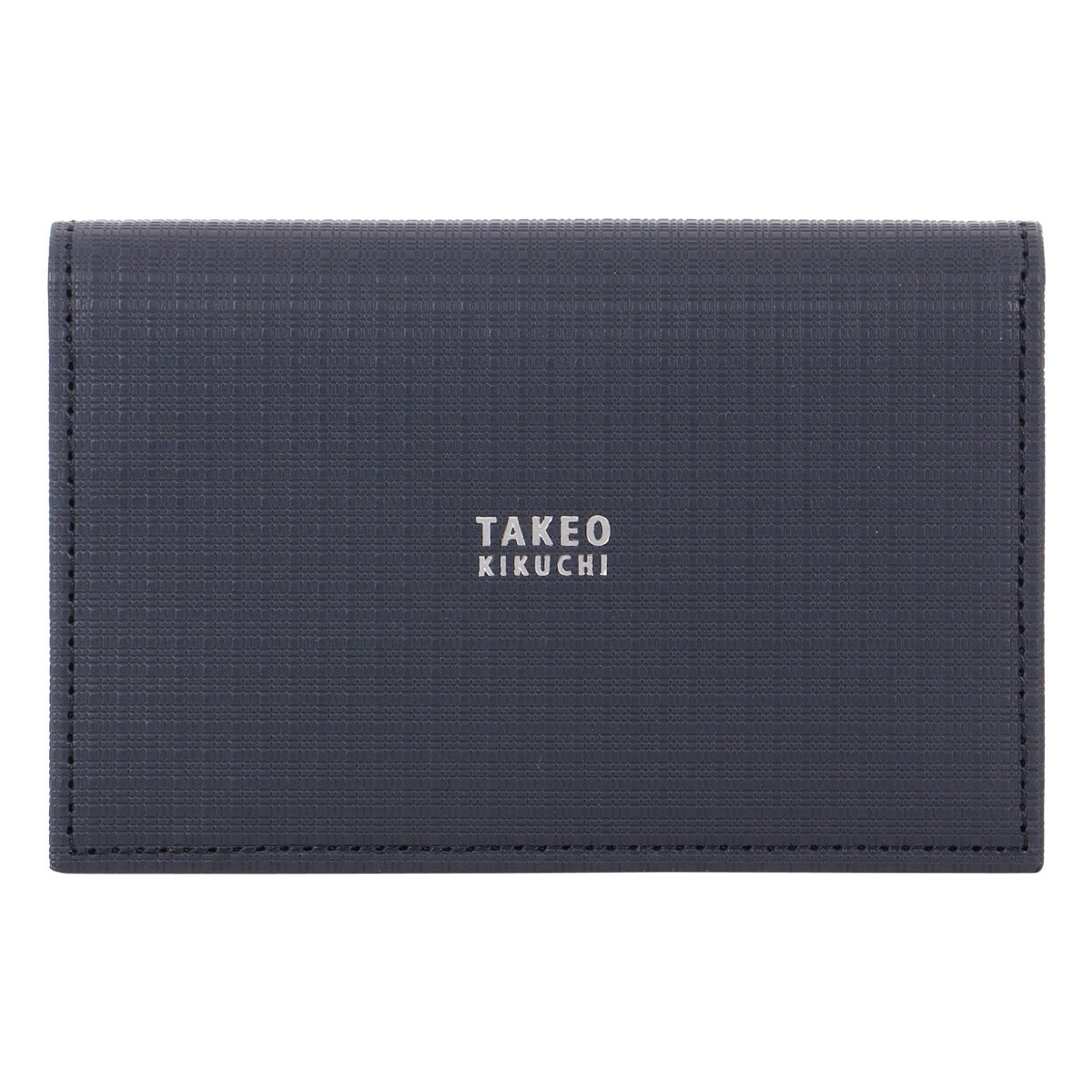 TAKEO KIKUCHI タケオ キクチ 通しマチ名刺入れ 本革 薄型軽量 メンズ 日本製 tkw-00551 トリプルエンボス コン