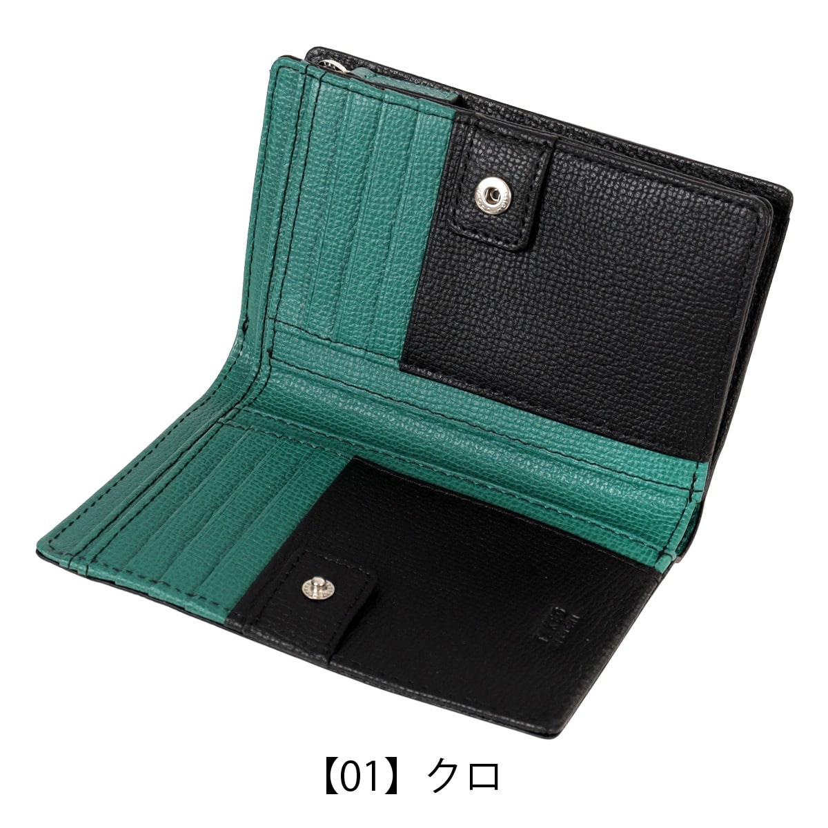 TAKEO KIKUCHI タケオキクチ 二つ折り財布 TKW-00621 デューノ クロ