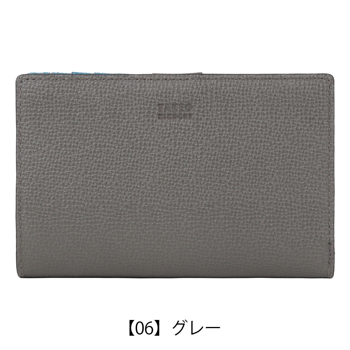 TAKEO KIKUCHI タケオキクチ 二つ折り財布 TKW-00621 デューノ グレー