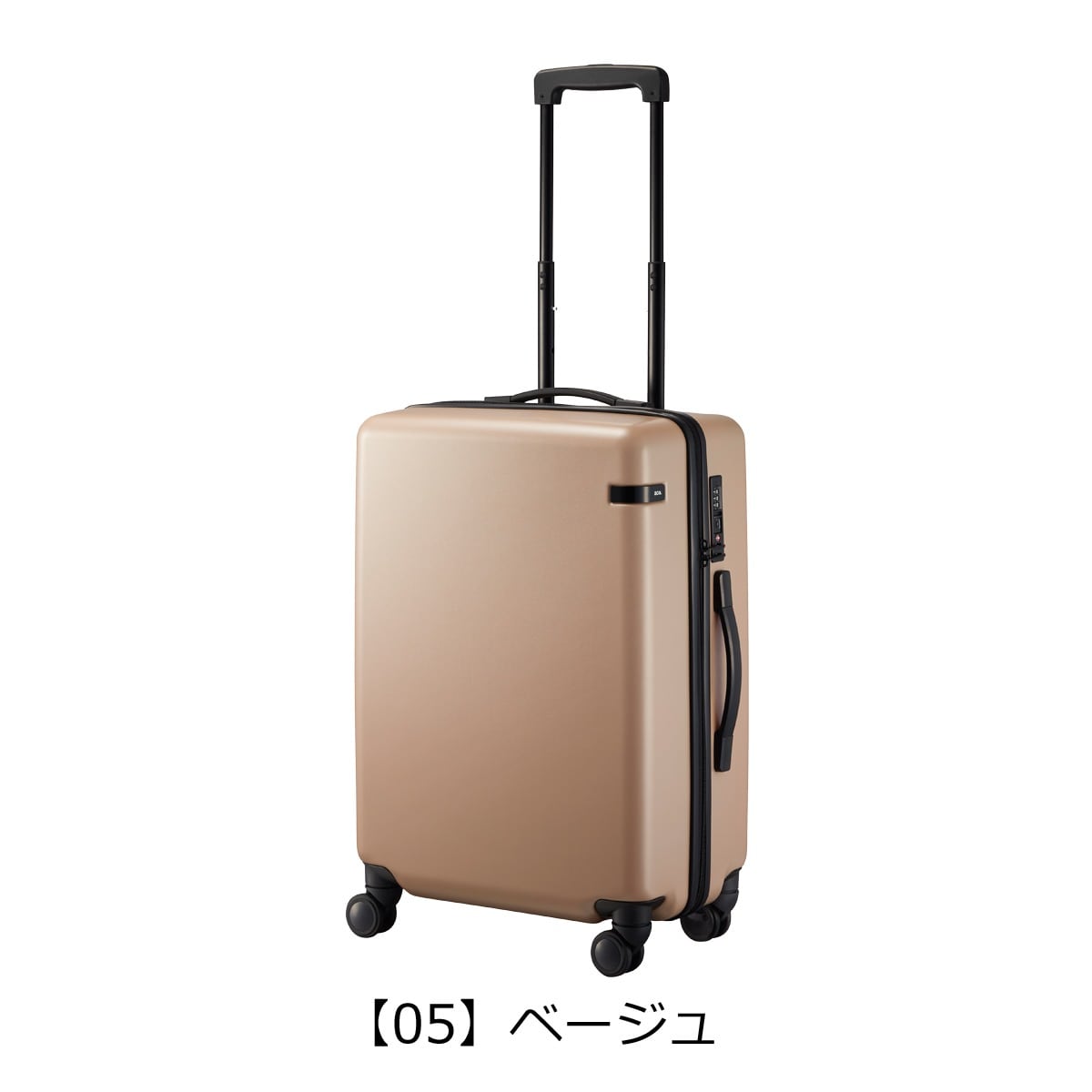 ace.TOKYO エーストーキョー スーツケース キャリーバッグ TSAロック 48L 62cm 3.5kg コーナーストーン2Z 06862 双輪キャスター ベージュ 【05】ベージュ -