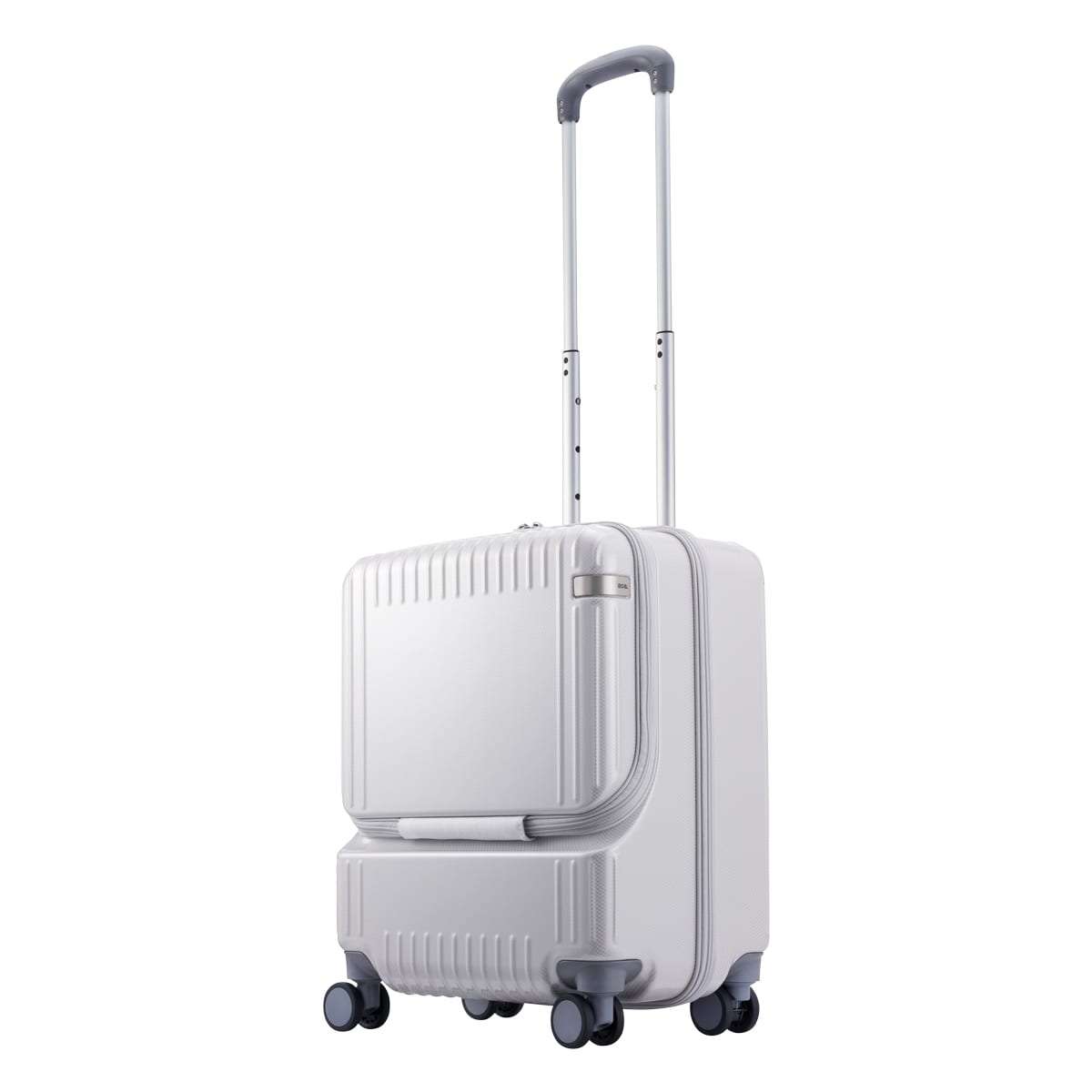 ace.TOKYO エーストーキョー スーツケース キャリーバッグ 機内持ち込み TSAロック 37L 50cm 3.2kg パリセイド3Z 06912 フロントオープン キャスターストッパー 抗菌生地 ホワイトカーボン