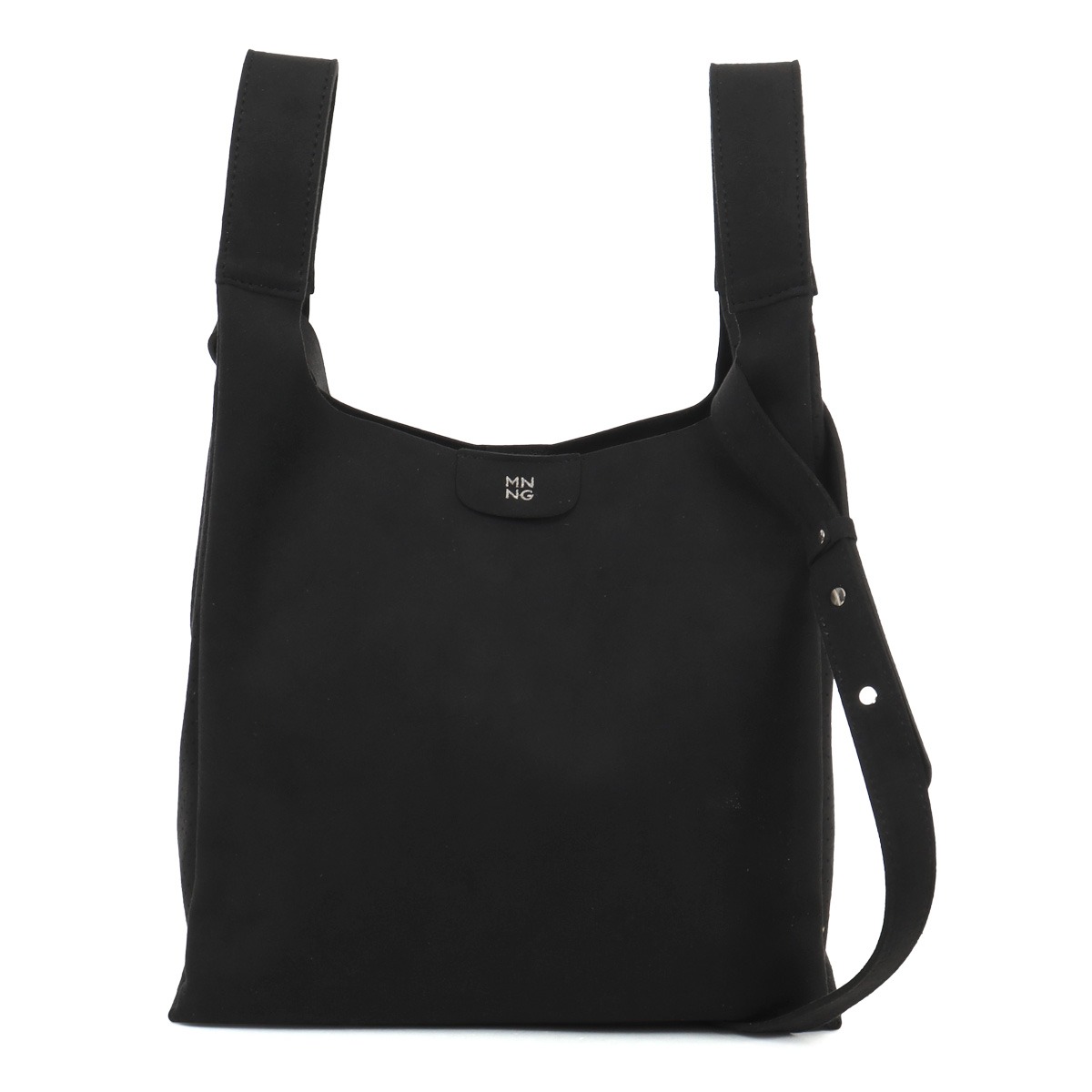 ウルトラスエード 洗える ショルダーバッグ ポーチ付き 2WAY ウーフーミディアムショルダー mononogu もののぐ MNNG ブラック