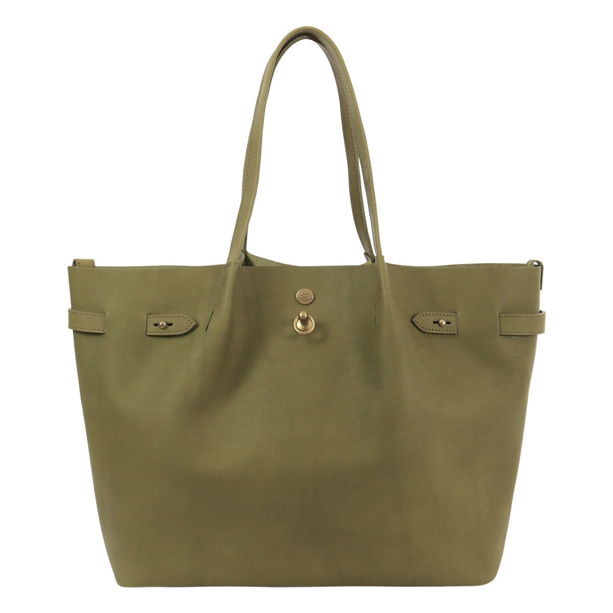 YUFU ユフ トートバッグ A4 2WAY 軽量 牛革 日本製 YI24-HT-01 ナチュラルレザー 本革 レザー ショルダーバッグ ハンドバッグ オリーブ