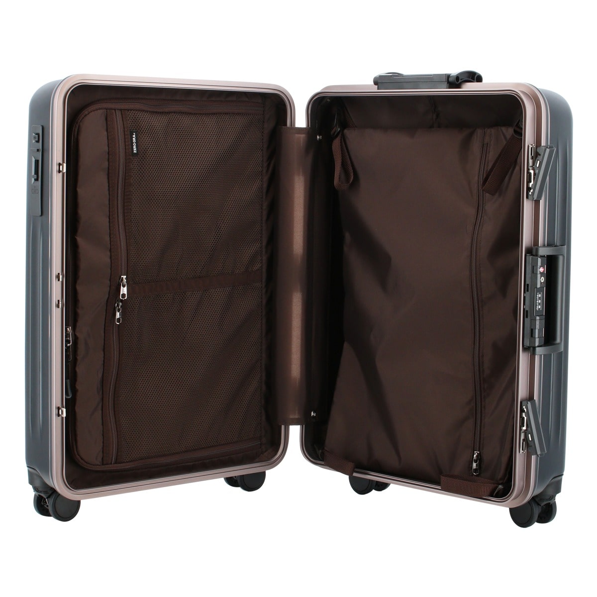 siffler シフレ スーツケース キャリーバッグ TSAロック 50L 57cm 4.2kg ゼログラ ZER1143-M ZEROGRA ハード フレーム キャリーバッグ ストッパー付き搭載 マットブラック マットブラック -