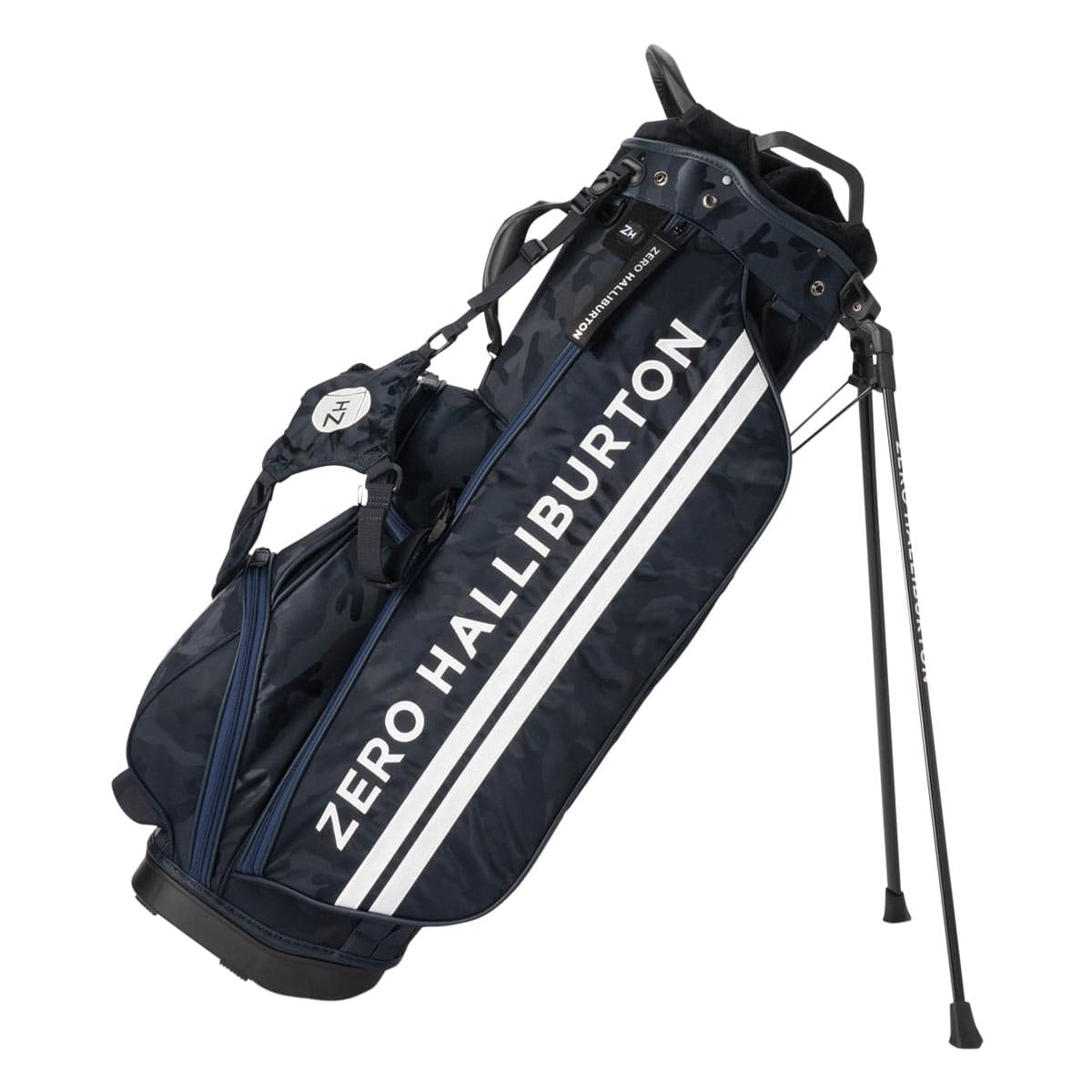 ゼロハリバートン ZHG-CB1 キャディバッグ ネイビーカモ 1969年アポロ計画ロゴの限定稀少モデル】 ゼロハリバートン