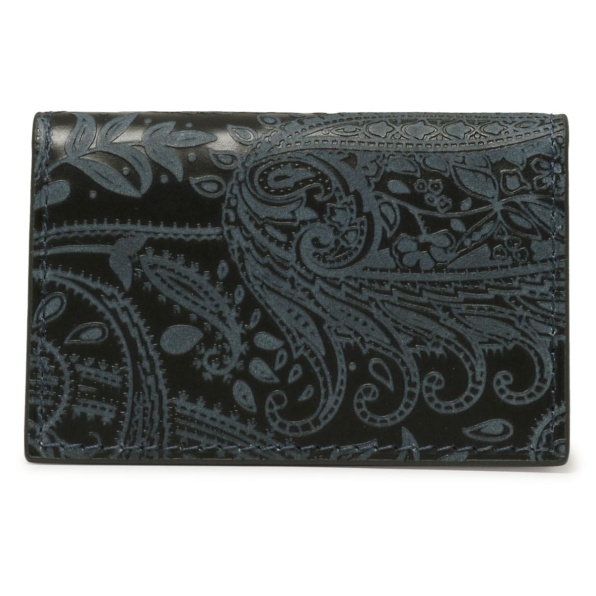 BAGGYPORT バギーポート 名刺入れ ZYS194 ペイズリー ダークブルー