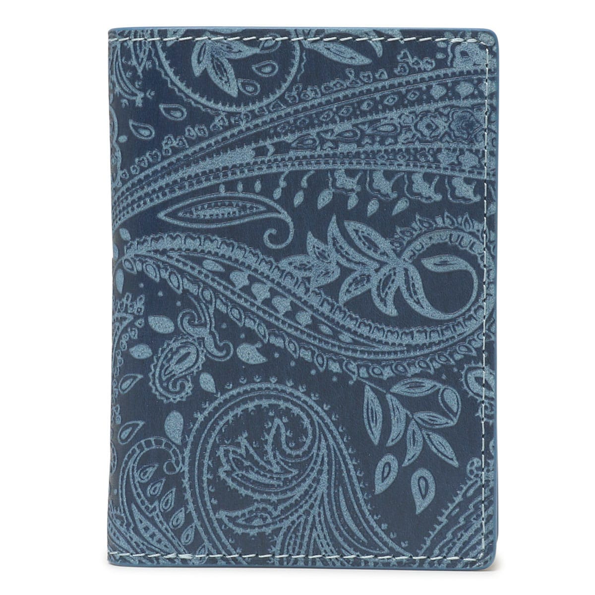 BAGGYPORT バギーポート 二つ折り財布 ZYS196 ペイズリー ブルー