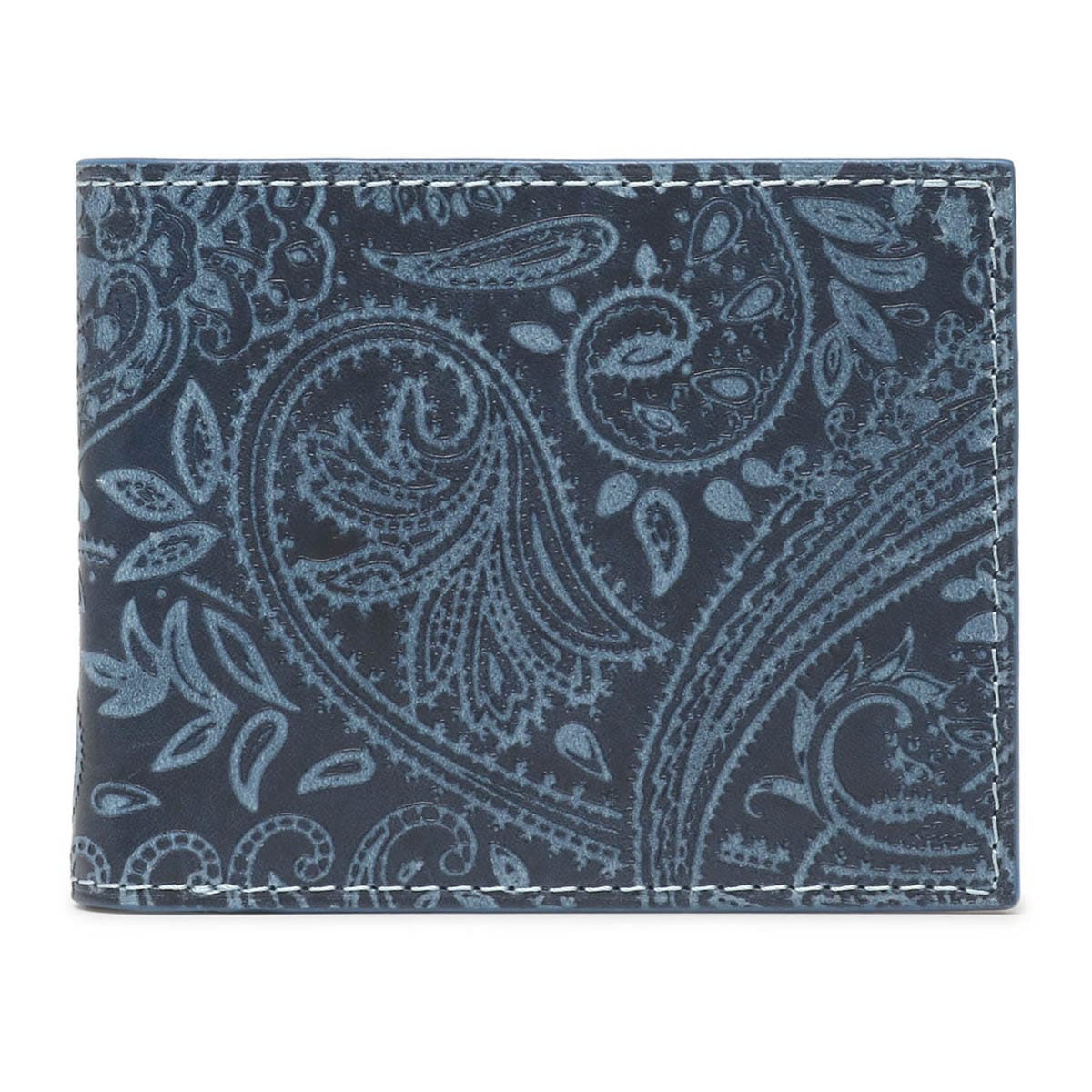 BAGGYPORT バギーポート 二つ折り財布 ZYS198 ペイズリー ブルー