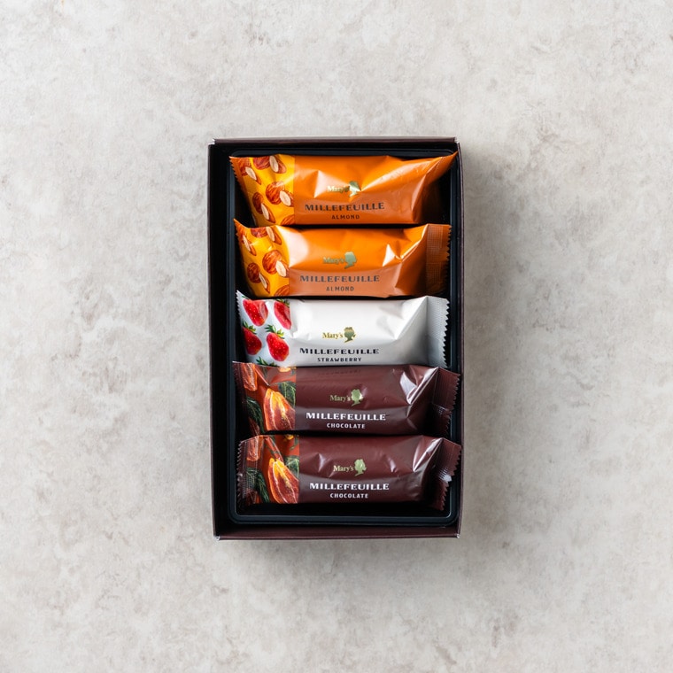 お歳暮 冬ギフト 高島屋 法人事業部 セレクト メリーチョコレート ミルフィーユ 5個 MF-RO / 高島屋 国産 高級 おすすめ 贈答品 法人ギフト JGS ギフト