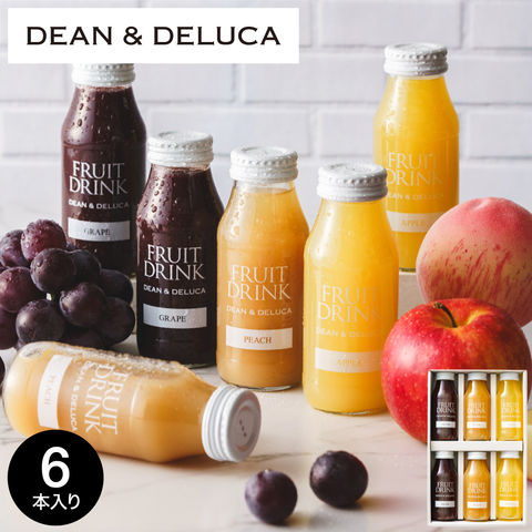 DEAN & DELUCA ディーンアンドデルーカ フルーツドリンクアソート 6pcs 送料無料 ドリンク おしゃれ ブランド ギフト