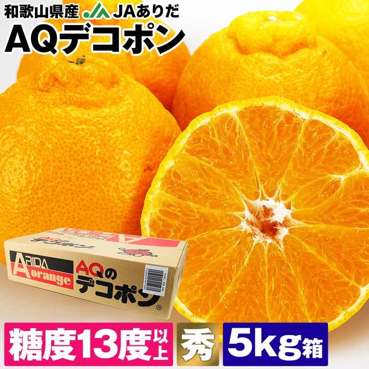 デコポン 不知火 5kg 糖度13度以上 和歌山県産 秀品 JAありだ AQ 18ー