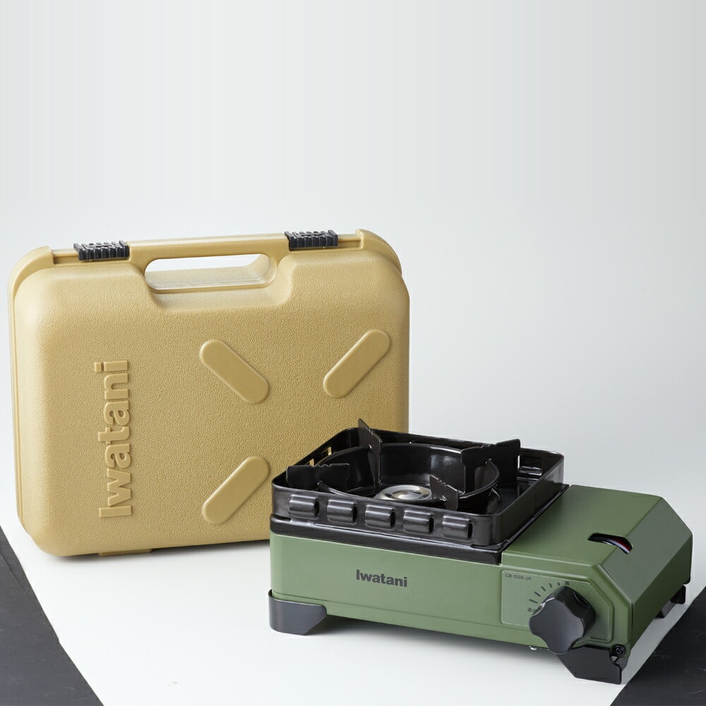 Iwatani イワタニ  カセットコンロ カセットフー タフまるJr. オリーブ CB-ODX-JR 岩谷産業 4901140904868 アウトドア ケース付 BBQ キャンプ 小型サイズ ジュニア