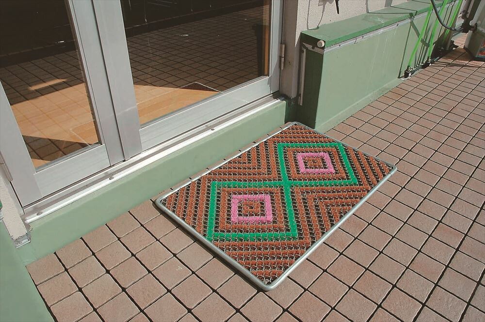 山崎産業　ＶＣハードマットＮ＃６　丈夫　玄関　泥よけ　屋外　4903180300037