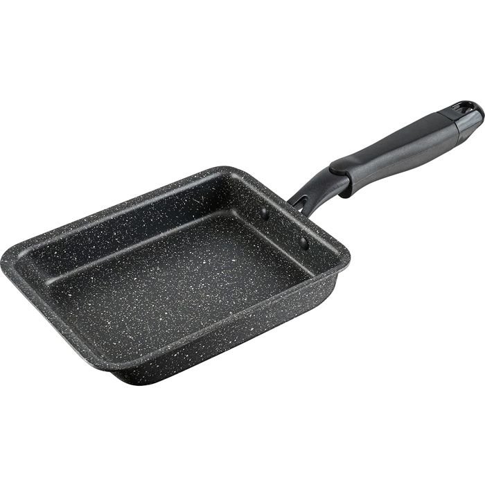 和平フレイズ(株)Wマーブルα IH玉子焼13×18cmBK 4903779121197 キッチン用品 調理器具 ガス IH 兼用こびりつきにくい