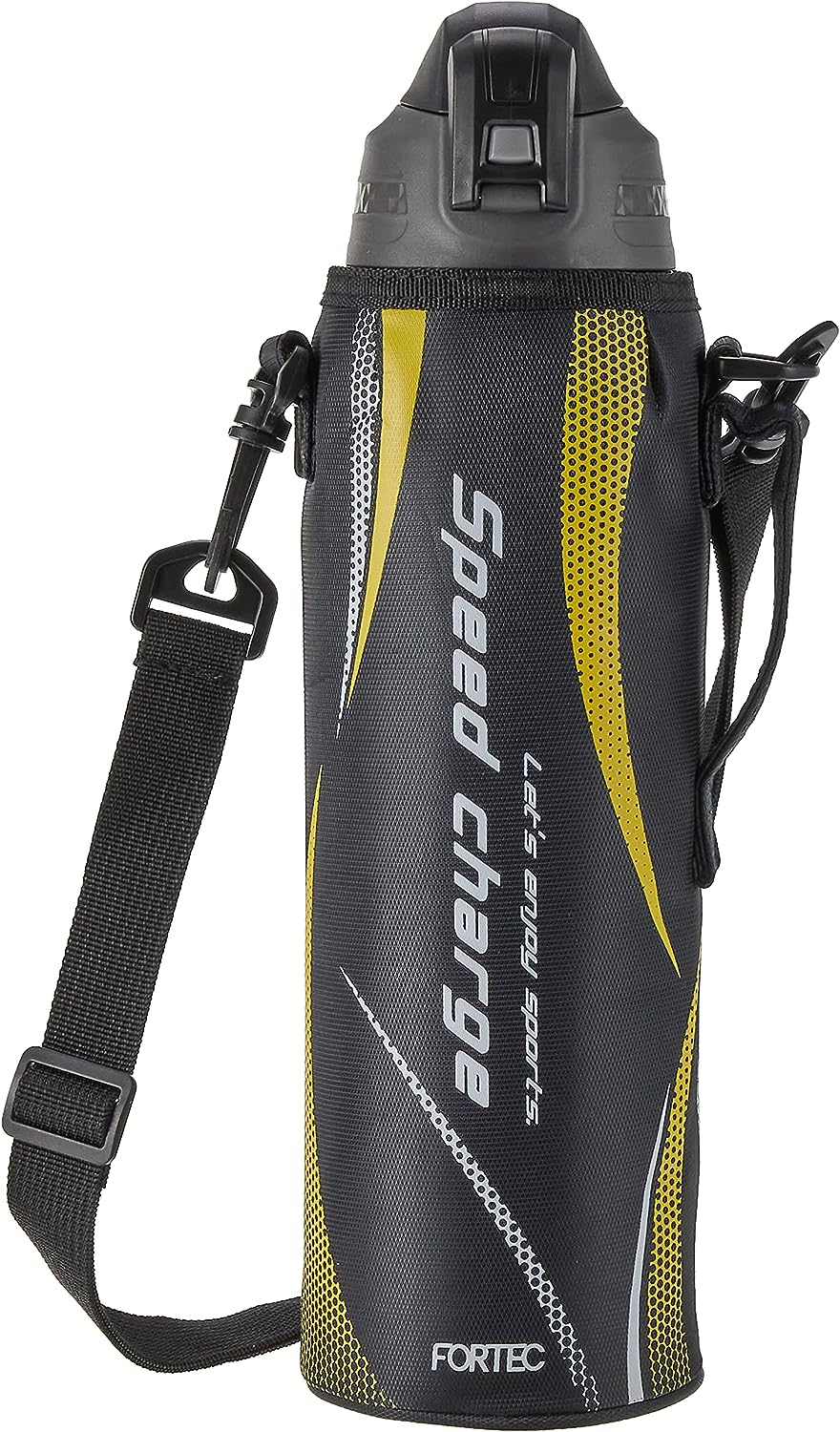 和平フレイズ フォルテックワンタッチ栓ダイレクトボトル 1.5L  ブラック 水筒 子供 直飲み 保冷 4903779715600