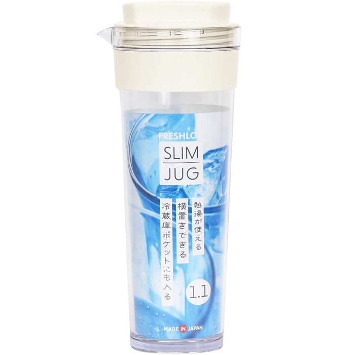 タケヤ化学 スリムジャグ2 1.1Ｌ ミルクホワイト 冷水筒 麦茶ポット 冷水ポット スリム