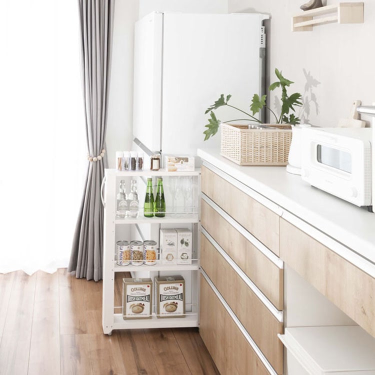 田窪工業所 トールワゴンロータイプ幅１０ｃｍ  WH すきま収納 トールワゴン スッキリ インテリア