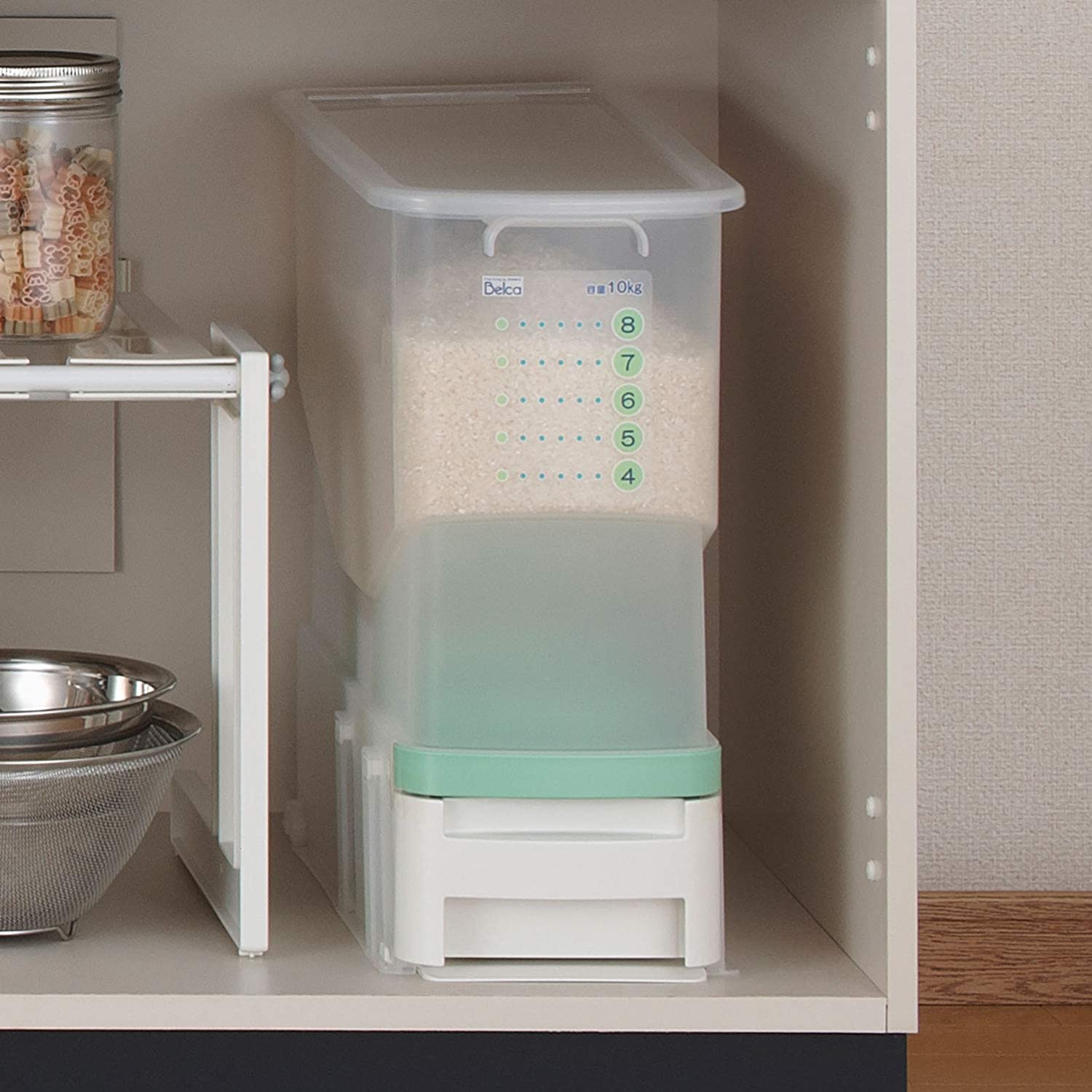 伸晃 Belca ベルカ 洗える計量米びつ ビッツ 10kg BRB-CG