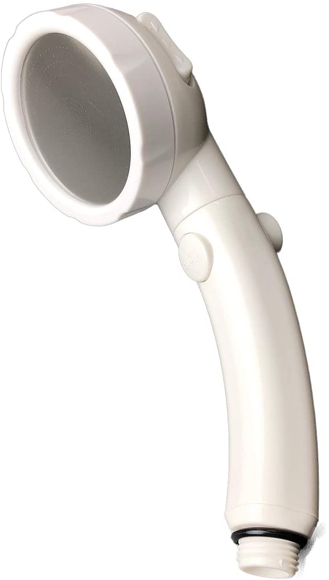 オリエント 極細 シャワーヘッド ［３段切り替え ストップボタン付］