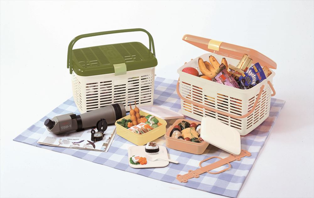 サンコープラスチック リオシティバスケットNo8 EGR 4973230117175 レジャー 行楽 バスケット ロック付き蓋