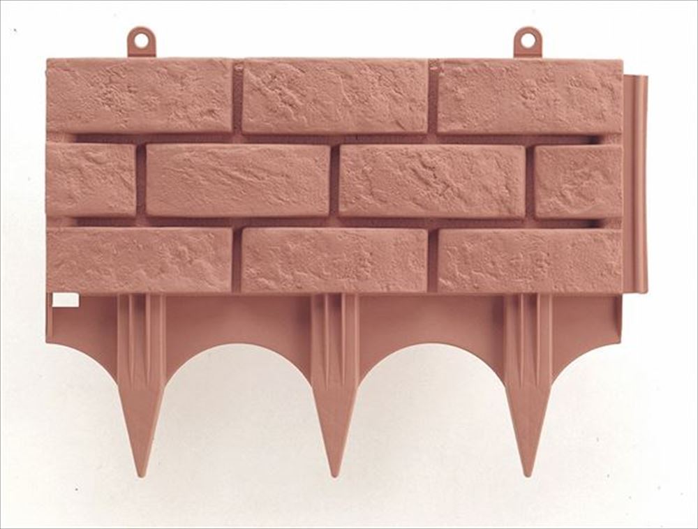 リッチェル 土留めレンガ調４５型 BR 4973655820513 園芸 ガーデニング プラスチック製 レンガ調　ブラウン