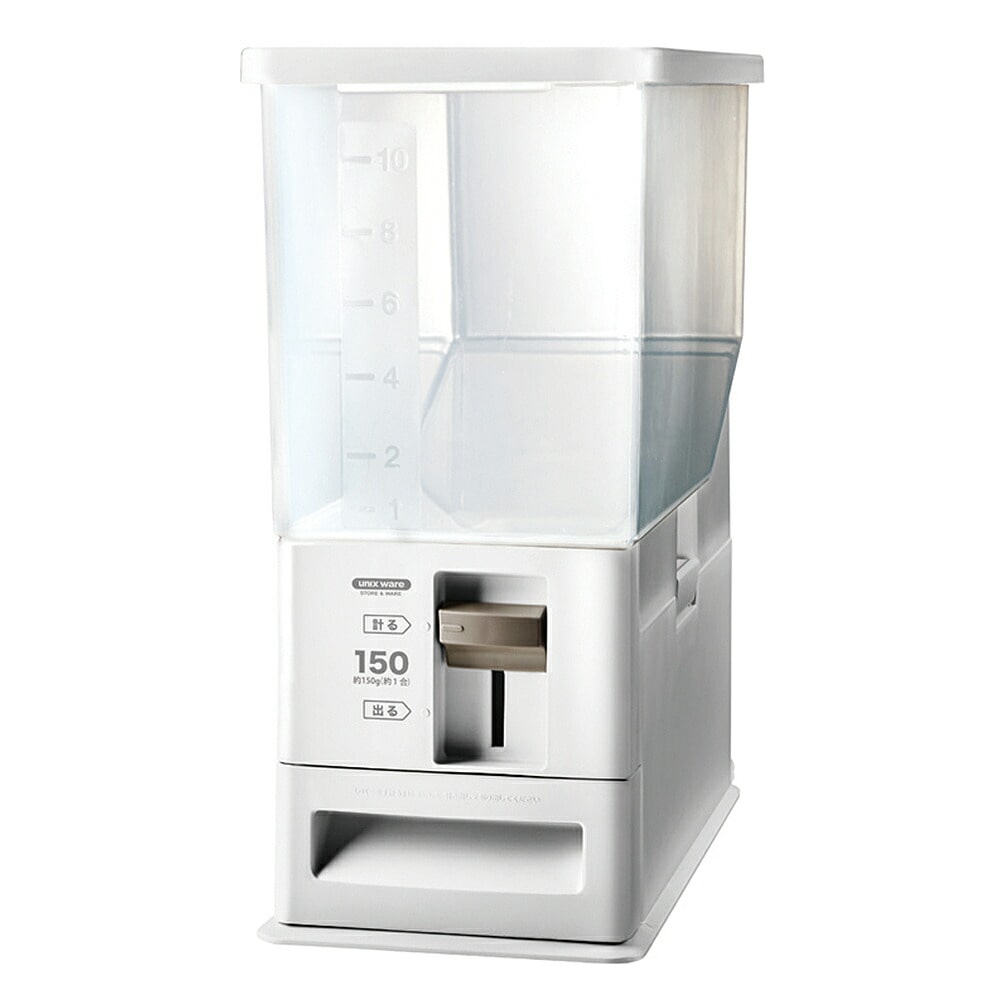 アスベル ASVEL 計量米びつ 12kg ホワイト 4974908750397 米櫃 お米 新米 キッチン 保存 劣化