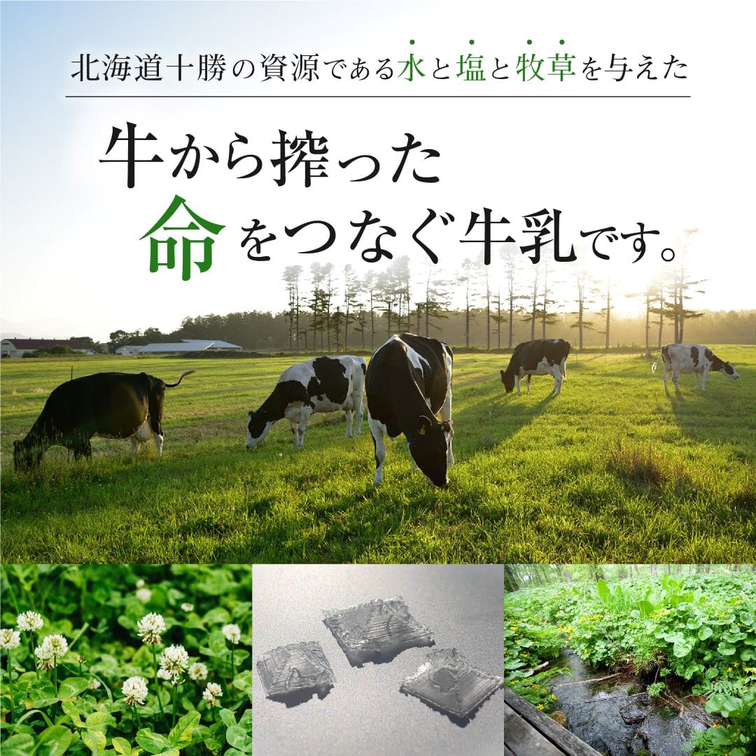 〈冷凍〉十勝オーガニック牛乳|鈴木牧場 180ml×3本