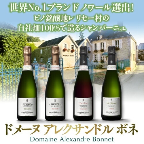 【ケース販売】 ドメーヌ アレクサンドル ボネ ブラン ド ノワール エクストラ ブリュット 750ml 6本入 コート デ バール シャンパン 辛口 ケース 浜運 敬老の日 ギフト【送料無料】