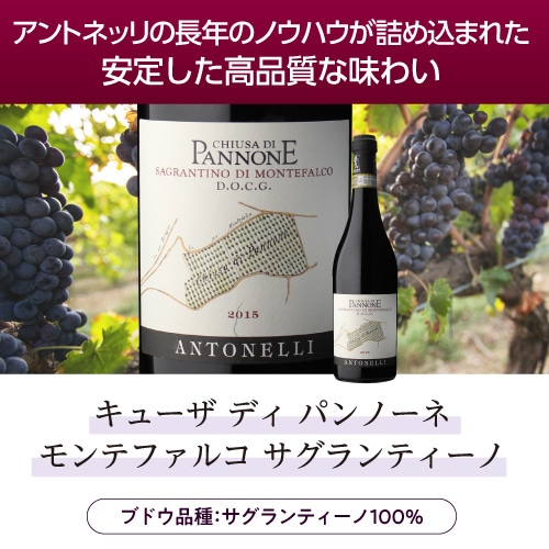 キューザ ディ パンノーネ モンテファルコ サグランティーノ 2019 アントネッリ 750ml イタリア ウンブリア 辛口 オーガニック ビオ 赤ワイン 浜運【送料無料】