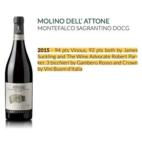 モリーノ デッラットーネ モンテファルコ サグランティーノ 2016 or 2019 アントネッリ 750ml イタリア ウンブリア 辛口 オーガニック ビオ 赤ワイン 浜運【送料無料】