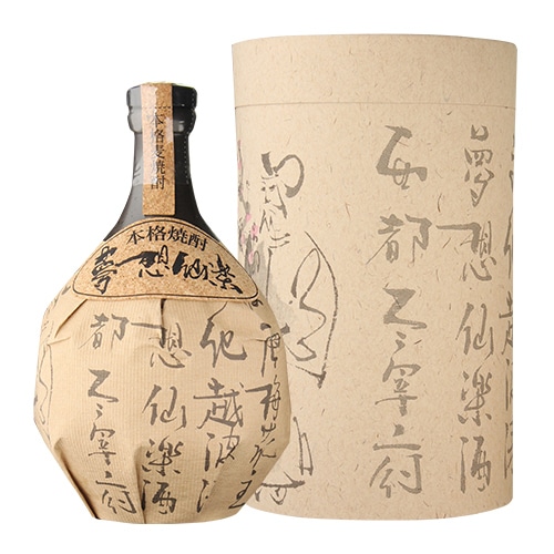 【10%OFF 12/7まで】夢想仙楽 シェリー樽貯蔵麦焼酎40度 720ml[むそうせんらく][麦焼酎][箱入] 長S
