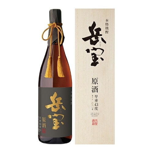 【20％OFF】芋焼酎 岳宝 早垂原酒 13年 43度 1,800ml 木箱入り 鹿児島県 天星酒造【送料無料】