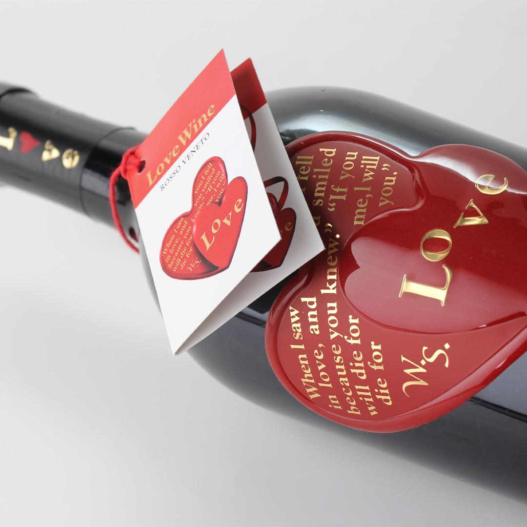 ハートラベル 赤ワイン（t） 【送料無料】