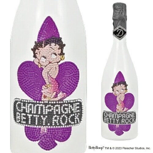 Ｄ.ＲＯＣＫ ベティーロック クリアパープル BOX付 750ml 正規品 ディー ロック フランス BETTY BOOP BETTY.ROCK 箱付 専用化粧箱 シャンパン 高級シャンパン 辛口 シャンパーニュ 浜運A お中元 【送料無料】