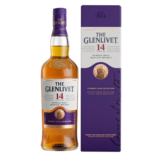 ザ グレンリベット 14年 コニャックカスク セレクション 750ml 40度 スペイサイド シングルモルト スコッチ ウイスキー THE GLENLIVET WHISKY【送料無料】