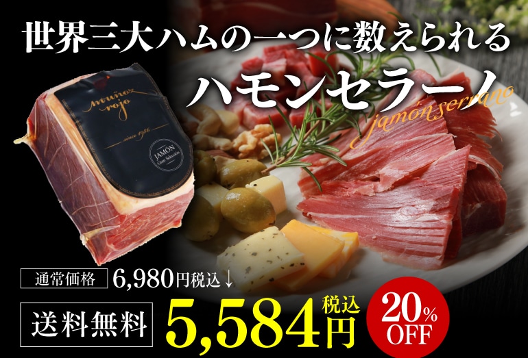  スペイン産 生ハム ハモンセラーノ ブロック 約450g×2個 約900g 