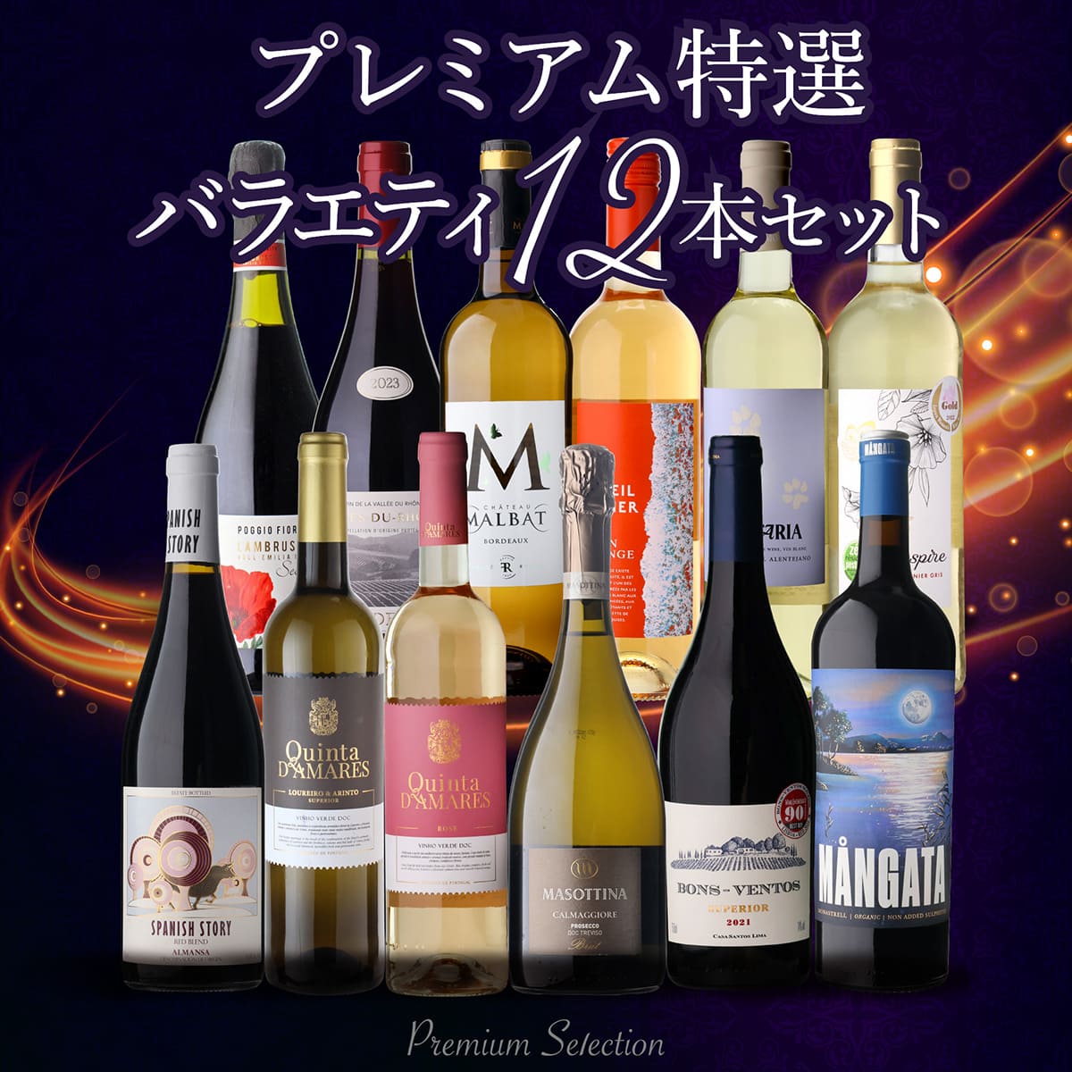 ワインセット 上質なワインだけを厳選！豪華ラインナップ プレミアム特選ワイン12本セット 72弾 浜運 【送料無料】