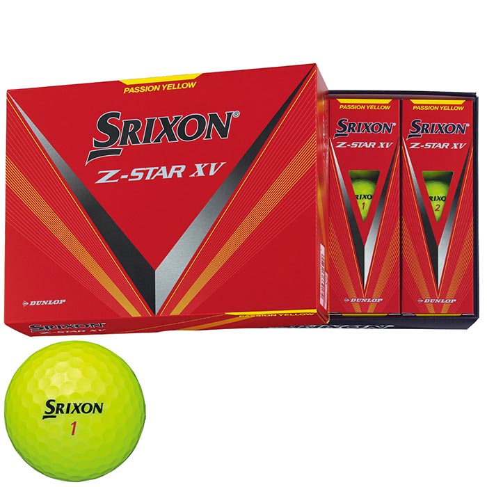 ダンロップ　SRIXON スリクソン Z-STAR XV ゼットスター エックスブイ ゴルフボール　1ダース（12球入り）