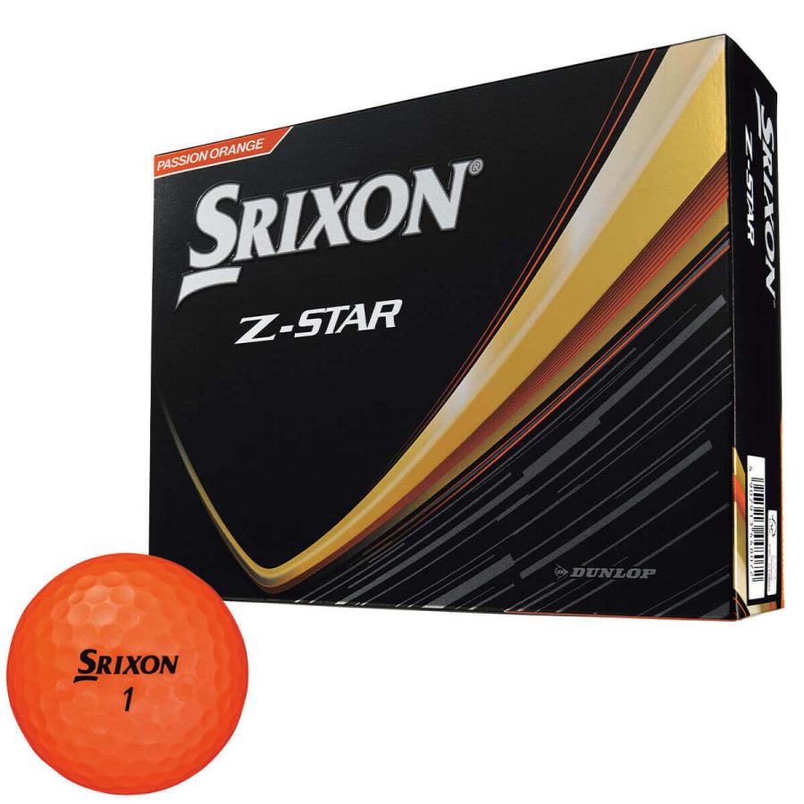 [2025年モデル] ダンロップ　SRIXON スリクソン Z-STAR ゼットスター ゴルフボール　1ダース（12球入り）　プレミアムパッションオレンジ