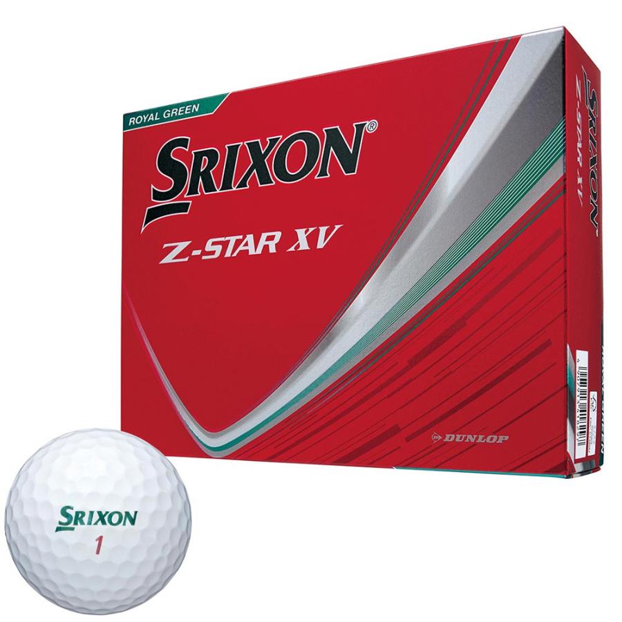 新作 ダンロップ　SRIXON スリクソン Z-STAR XV ゼットスター エックスブイ ゴルフボール　1ダース（12球入り）　ロイヤルグリーン [2025年モデル]