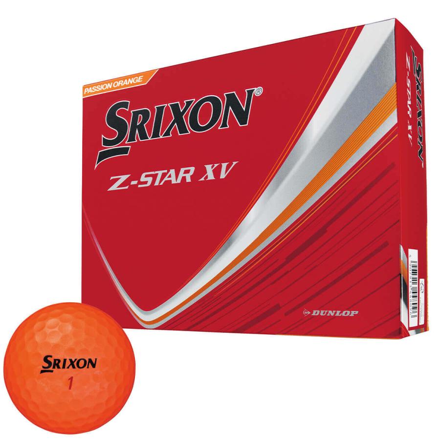 [2025年モデル] ダンロップ　SRIXON スリクソン Z-STAR XV ゼットスター エックスブイ ゴルフボール　1ダース（12球入り）　プレミアムパッションオレンジ