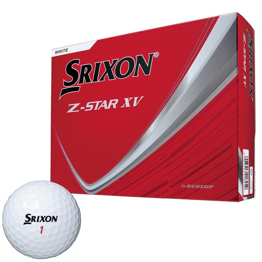ダンロップ　SRIXON スリクソン Z-STAR XV ゼットスター エックスブイ ゴルフボール　1ダース（12球入り）　ホワイト [2025年モデル]